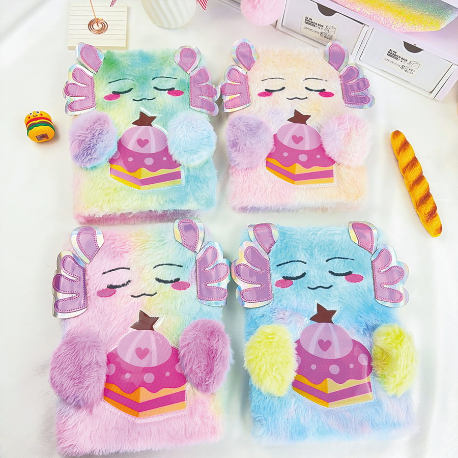 A5 sød monsterdagbog i plys A5 sød monsterdagbog i plys