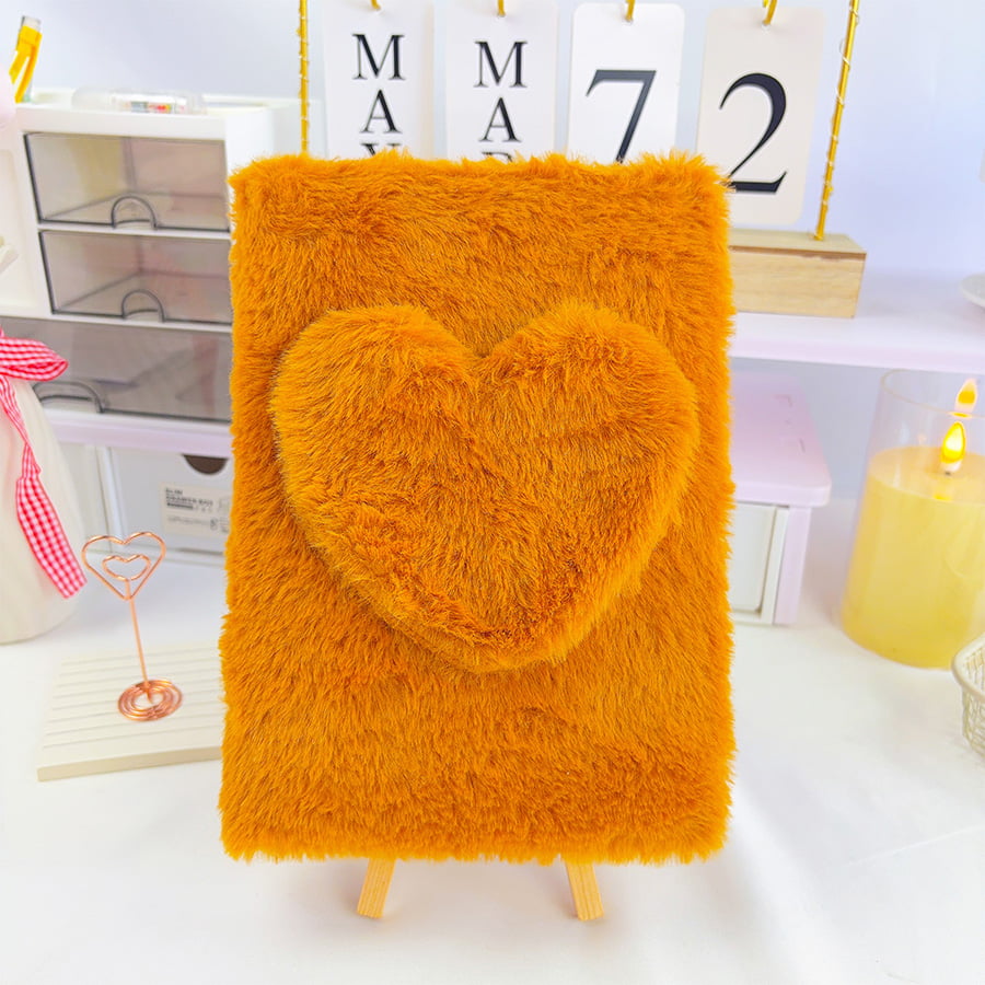 A5 sød kærlighedsdagbog i plys notesbog